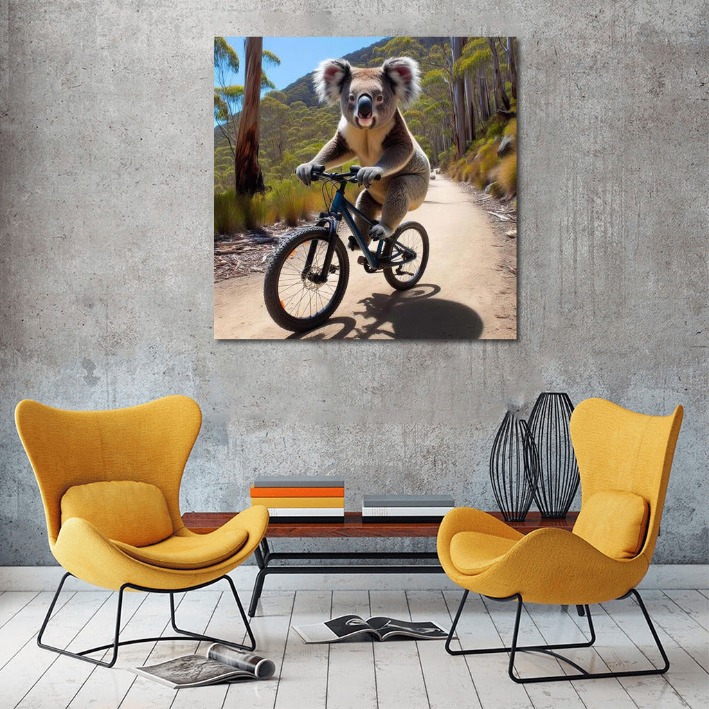 Koala's Bike Adventure: Conquering the Mountain Track
