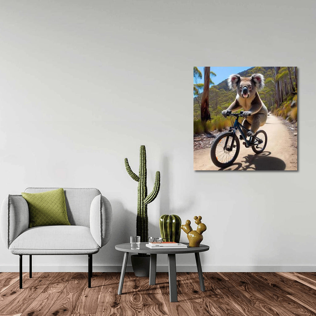 Koala's Bike Adventure: Conquering the Mountain Track