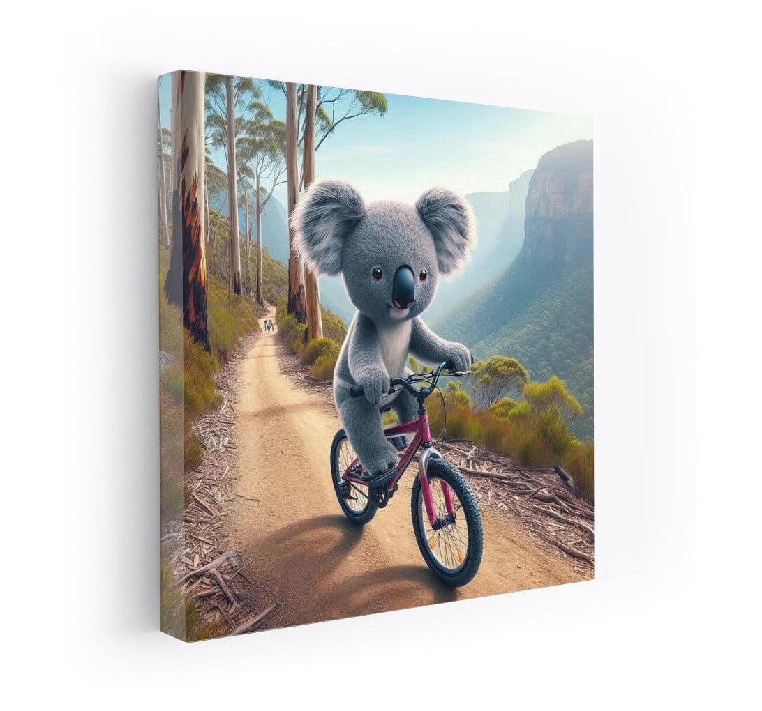 Koala on a Bike: Mountain Adventures