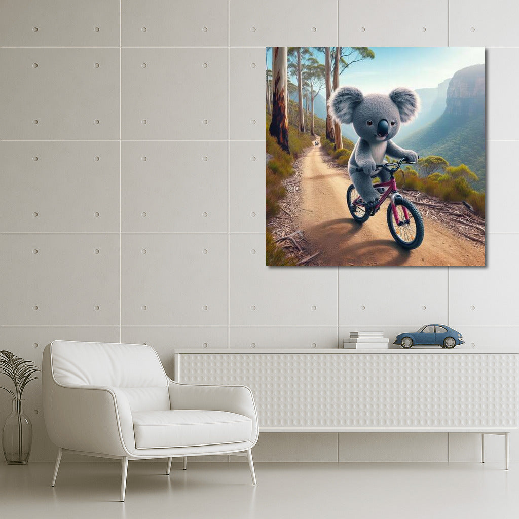 Koala on a Bike: Mountain Adventures