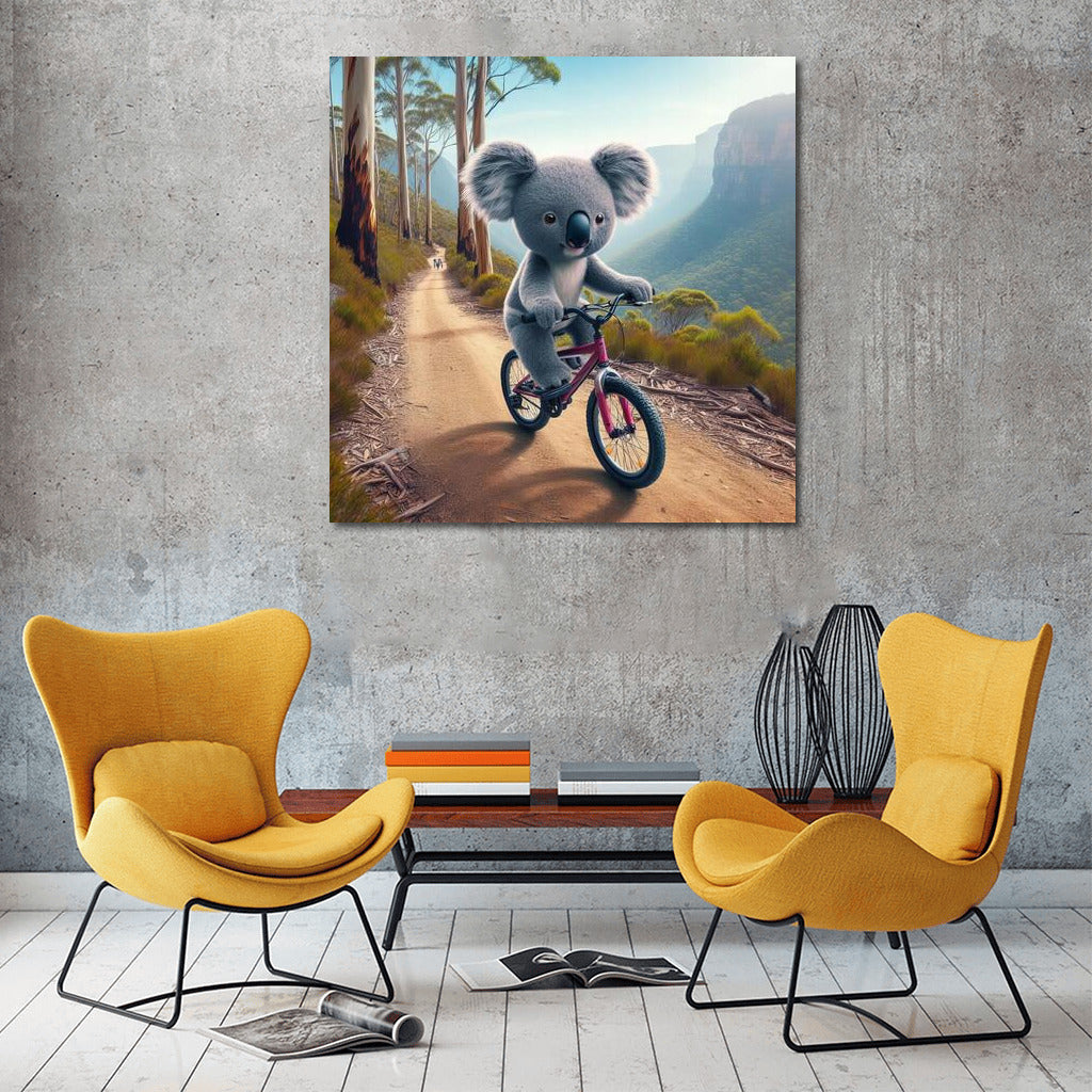 Koala on a Bike: Mountain Adventures