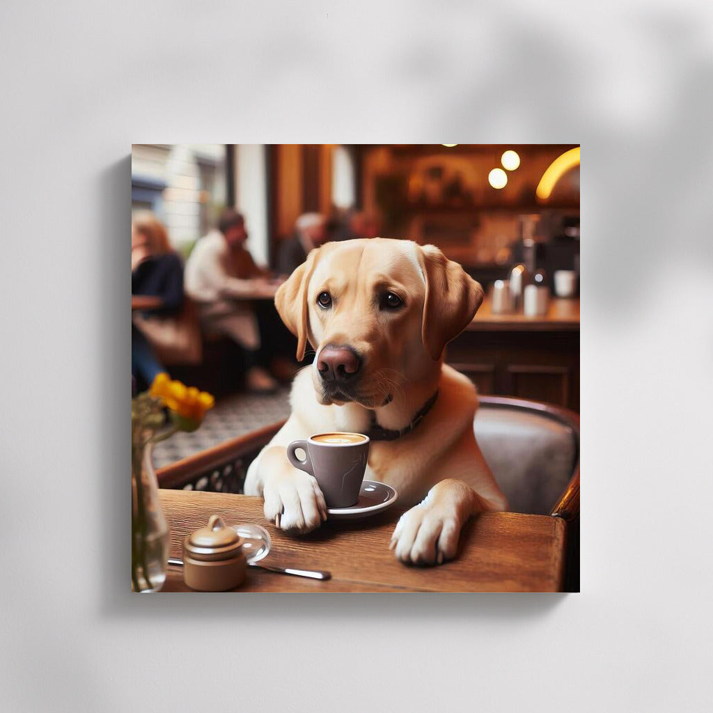 Labrador in the Cafe: Meditation with a Cup of Coffee