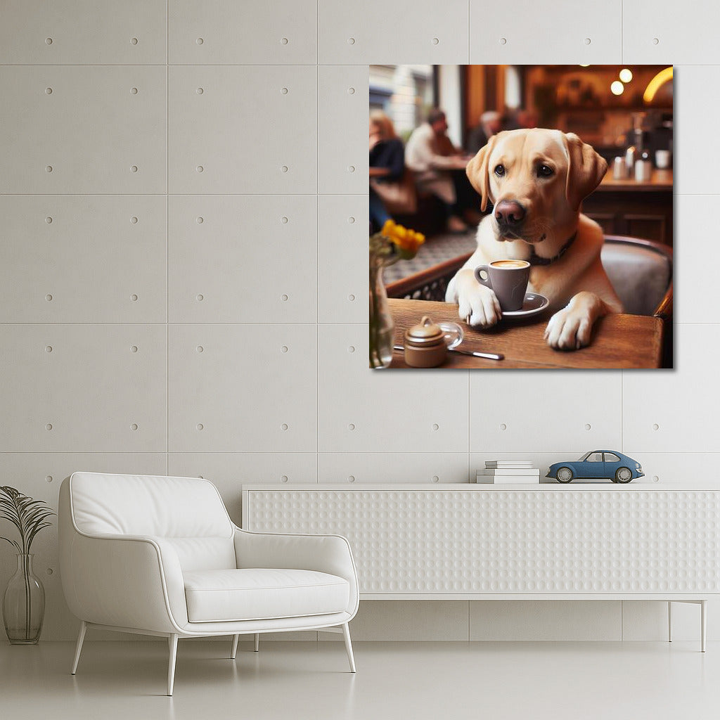 Labrador in the Cafe: Meditation with a Cup of Coffee