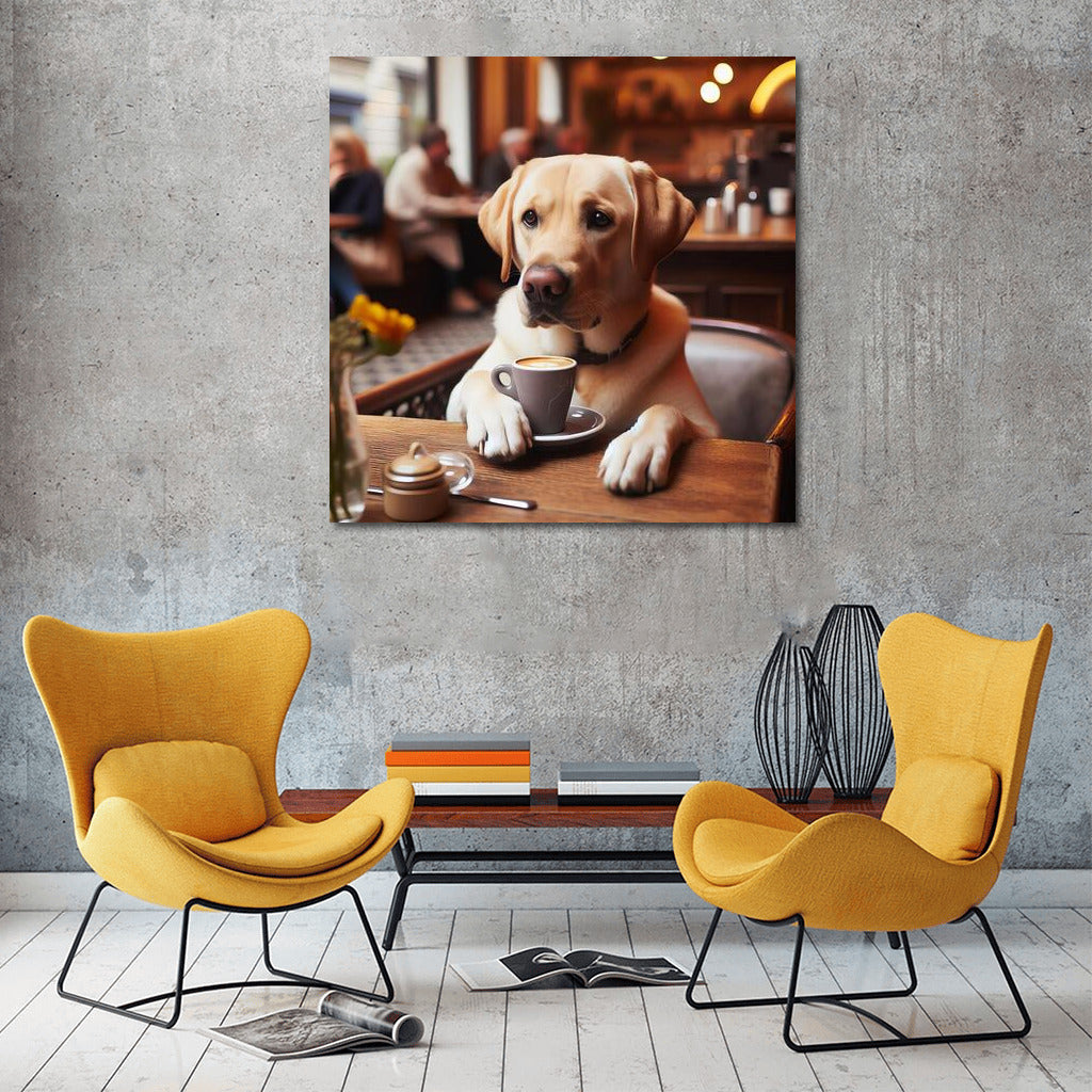 Labrador in the Cafe: Meditation with a Cup of Coffee