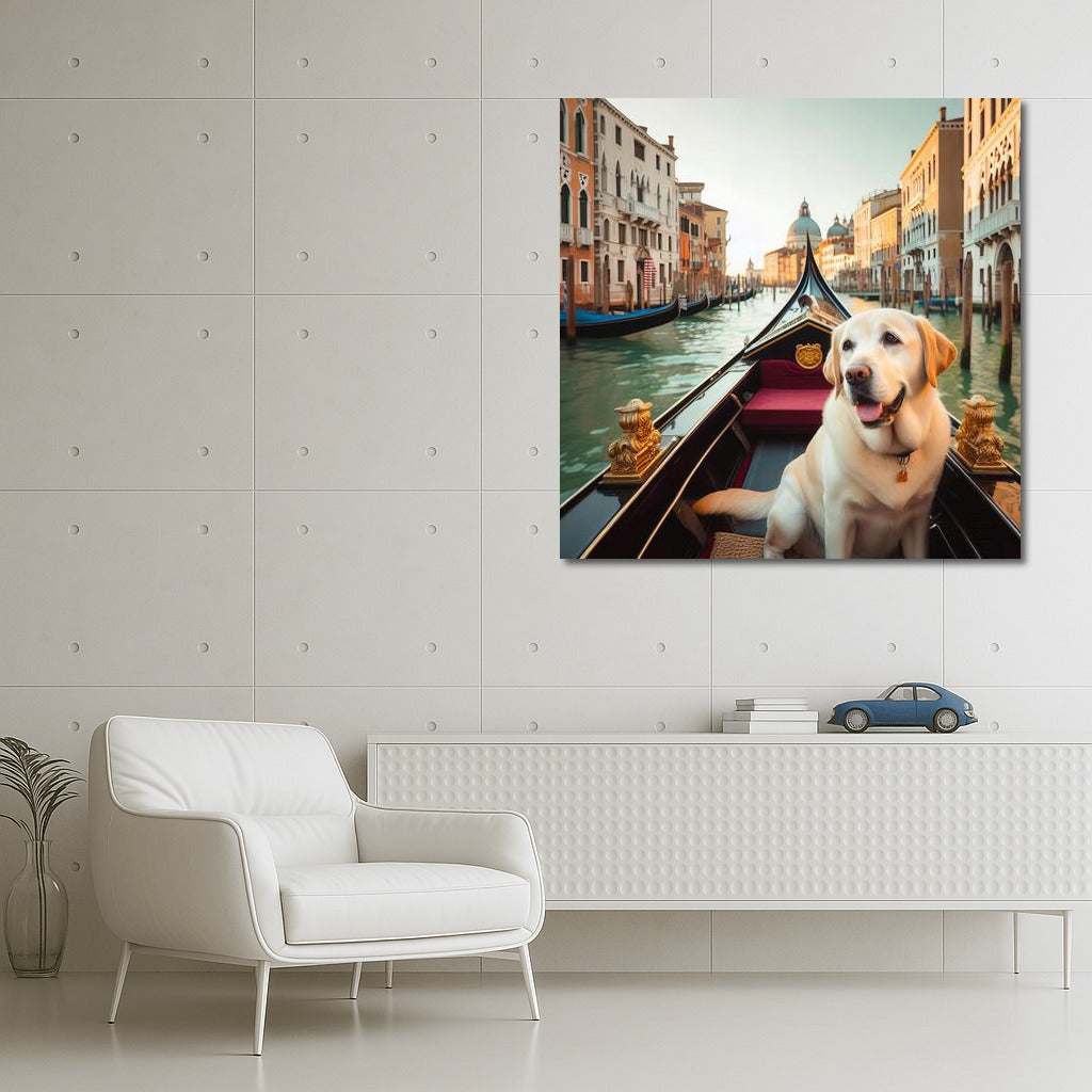 Labrador by Gondola: Venice Canal Journey