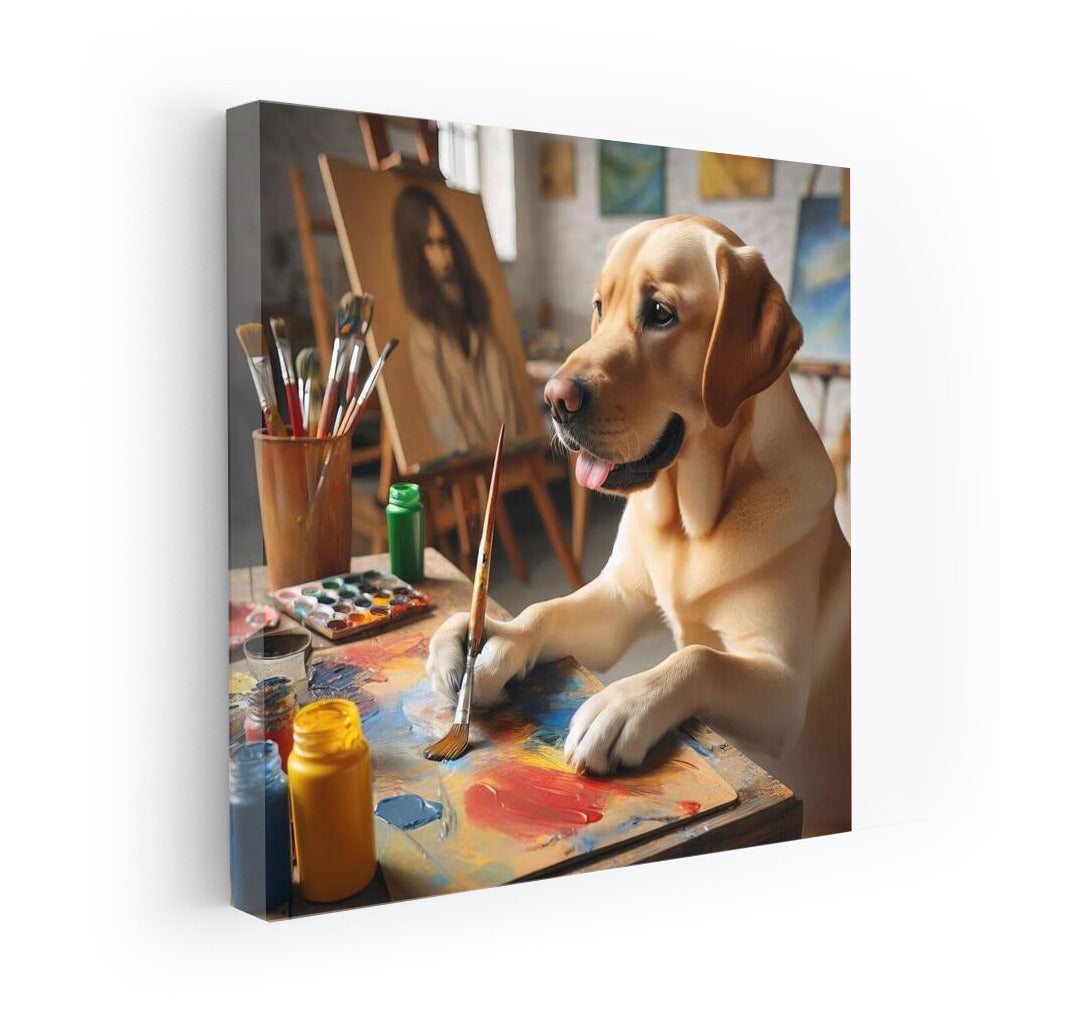 Labrador Retriever in the Art Studio: Inspiration on Paws