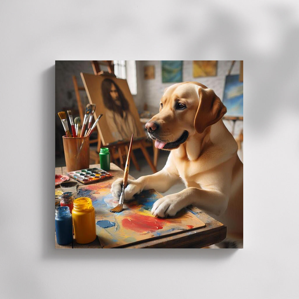 Labrador Retriever in the Art Studio: Inspiration on Paws