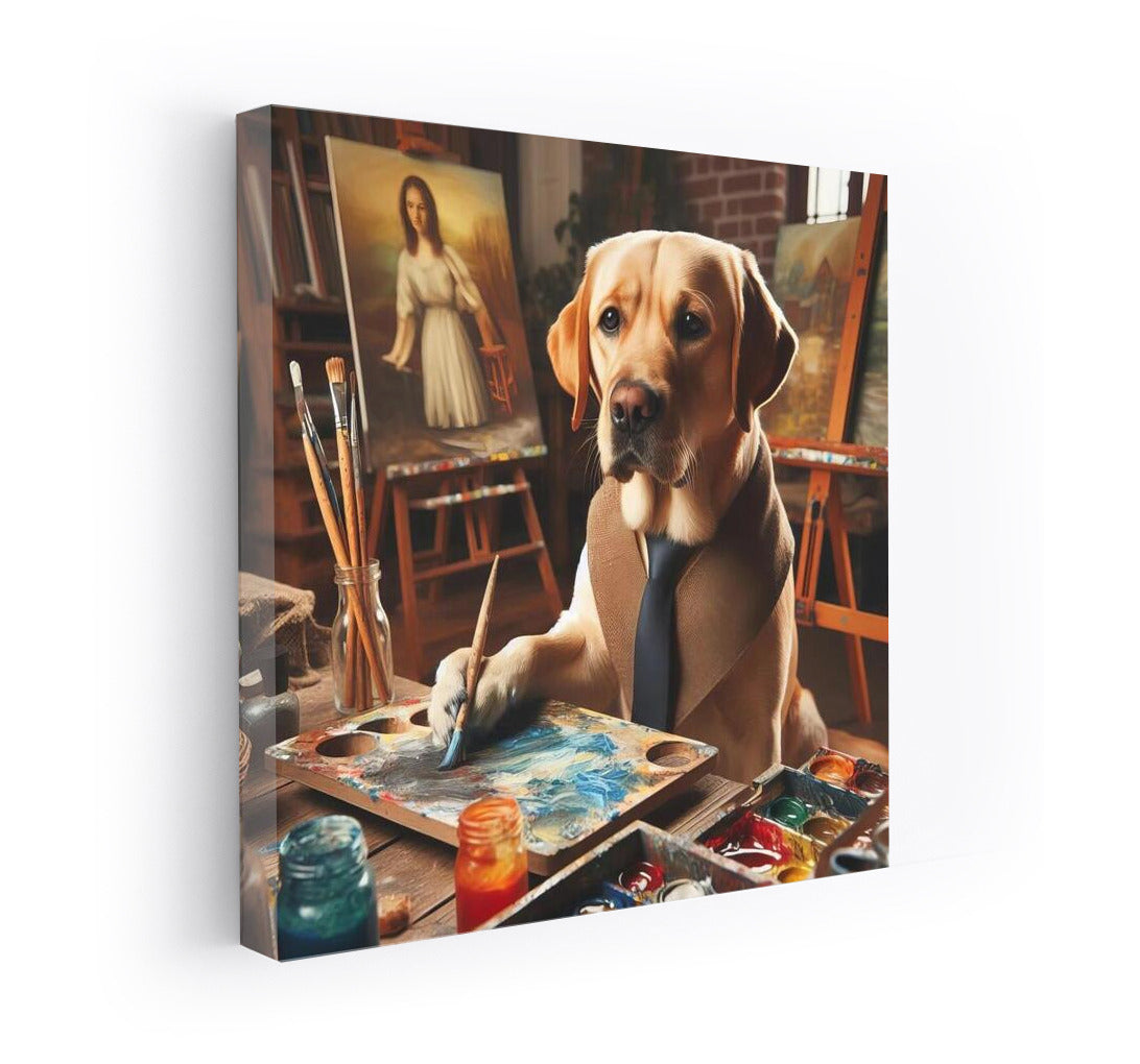 Labrador Artist in the Studio: Art with a Tail