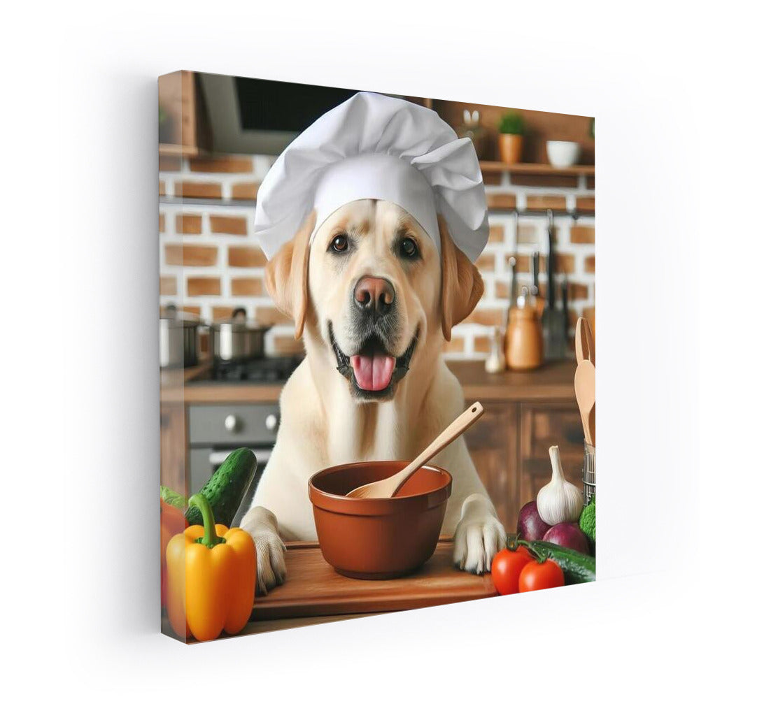 Culinary masterpieces from a Labrador in a chef's hat