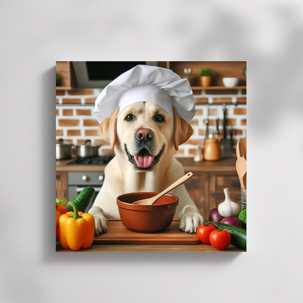 Culinary masterpieces from a Labrador in a chef's hat