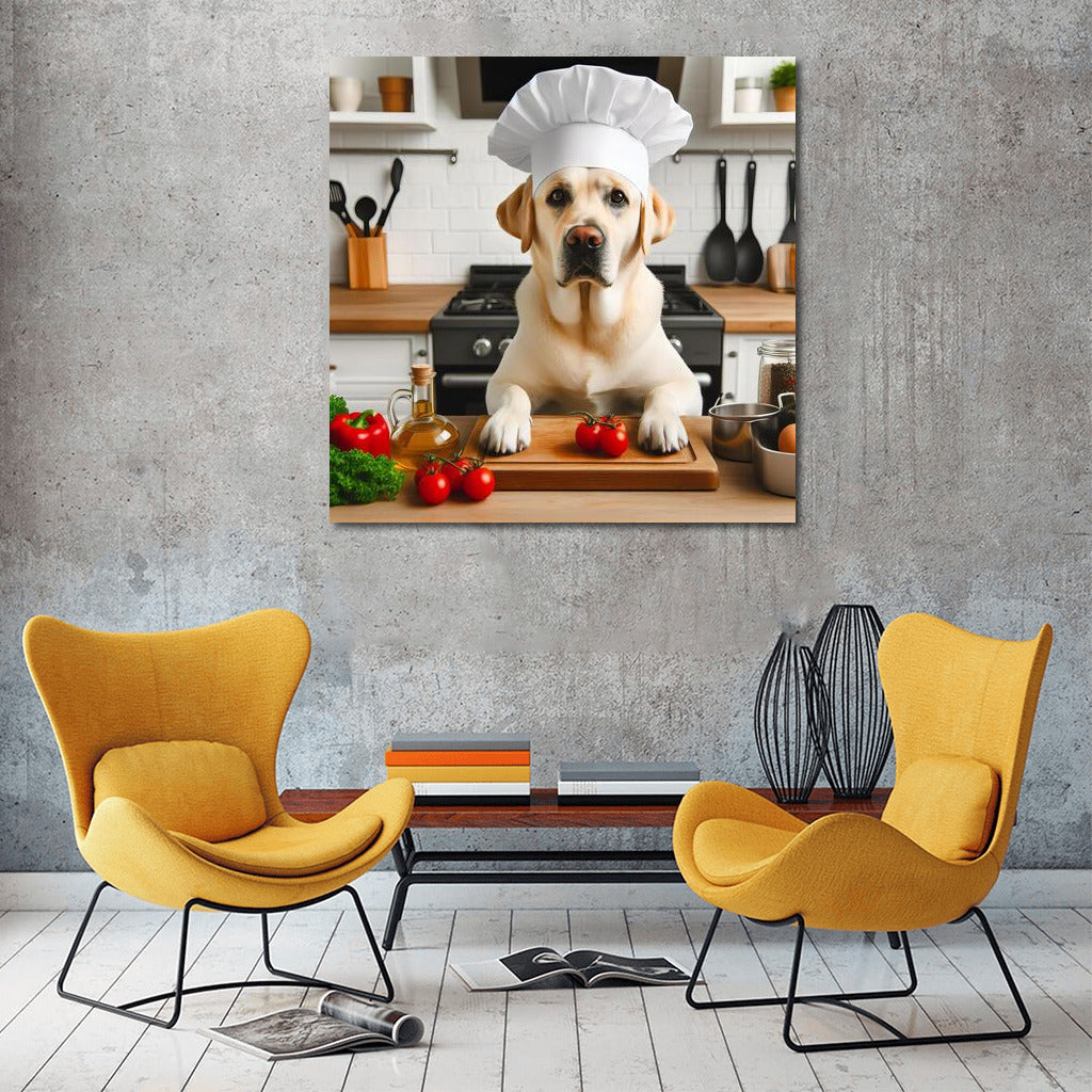 Labrador Chef in Culinary Magic: Inspiration and Smiles in the Kitchen