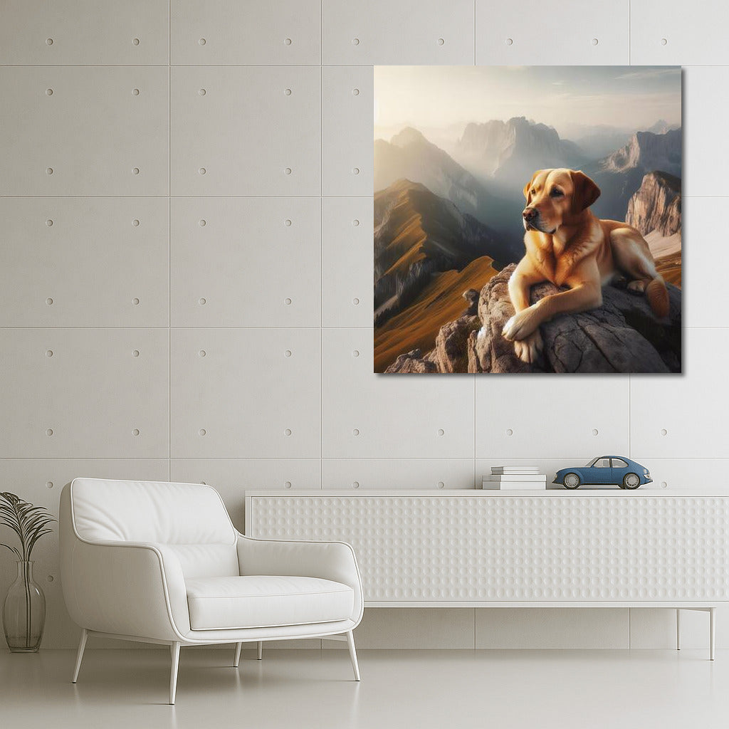 Labrador on Top: Inspiration of Freedom and the Grandeur of Nature