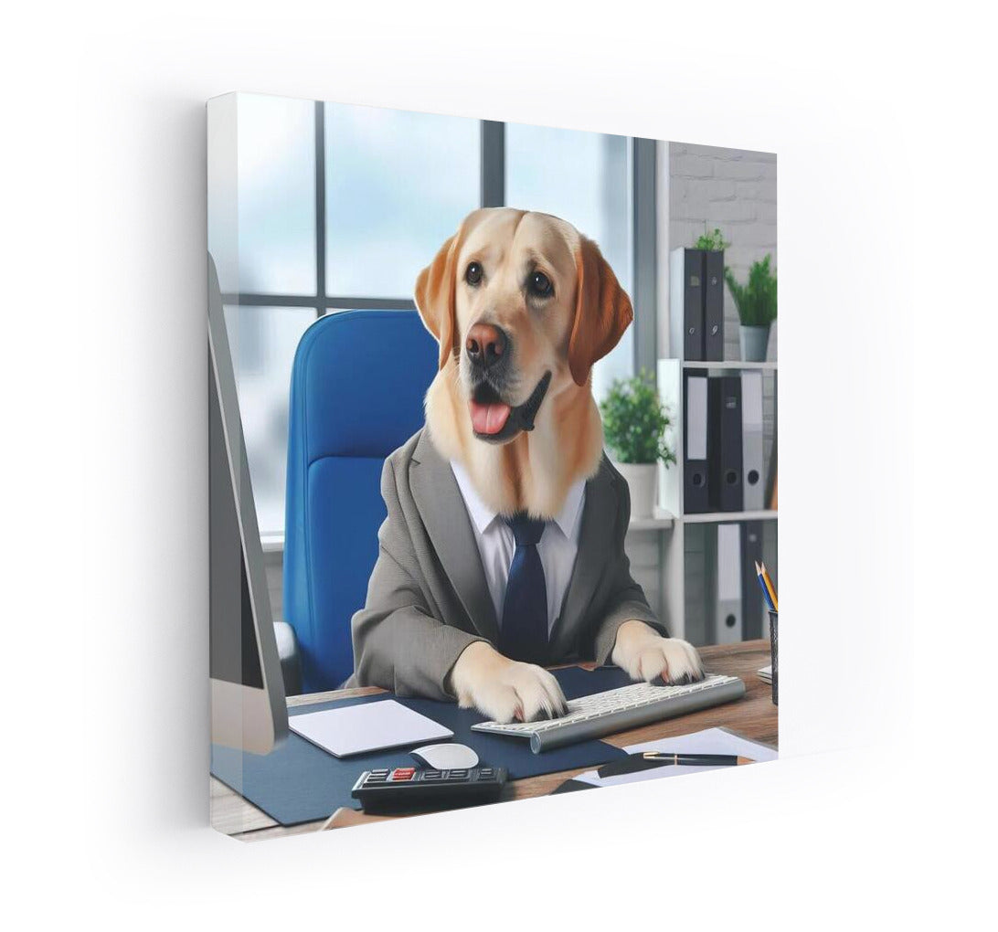 Labrador Retriever at Work: Office Adventures