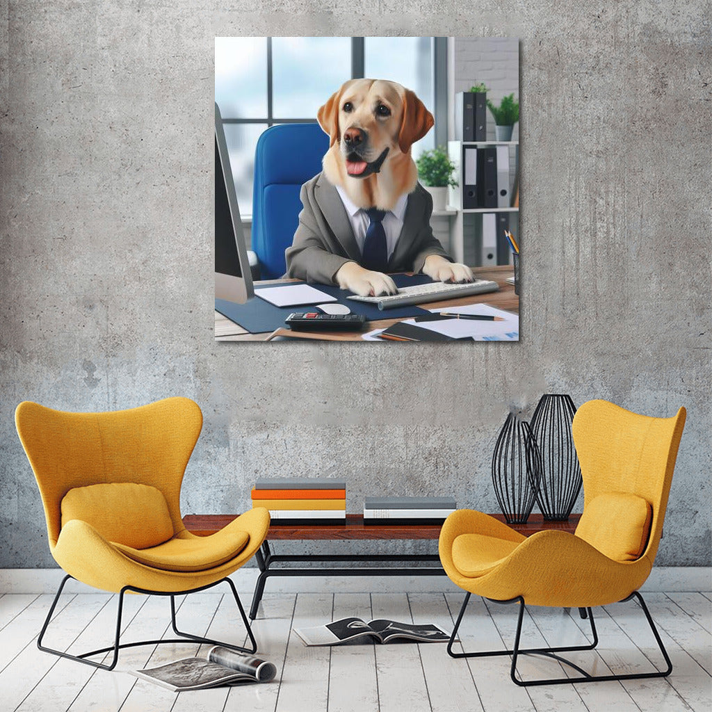 Labrador Retriever at Work: Office Adventures