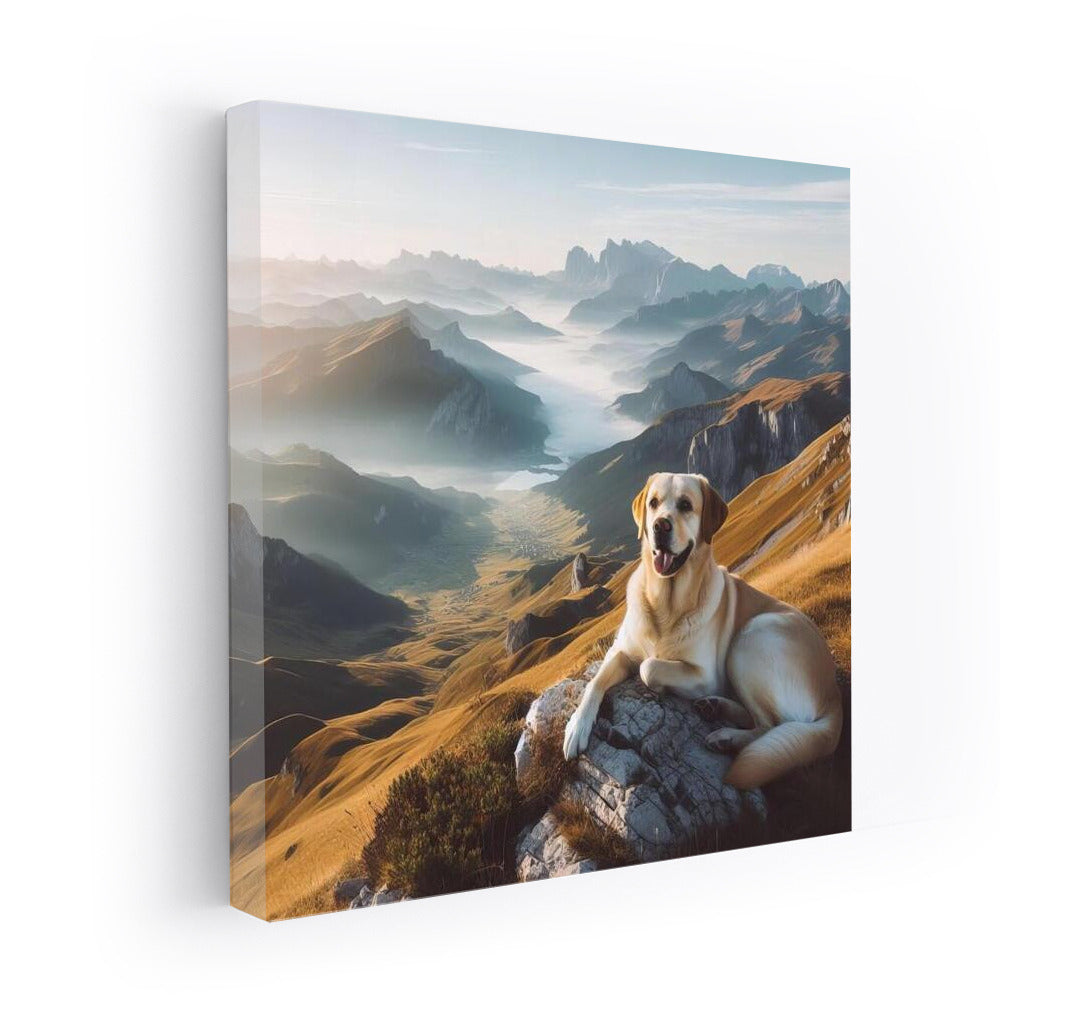 Labrador on Top of the World: Freedom and Nature in One Frame