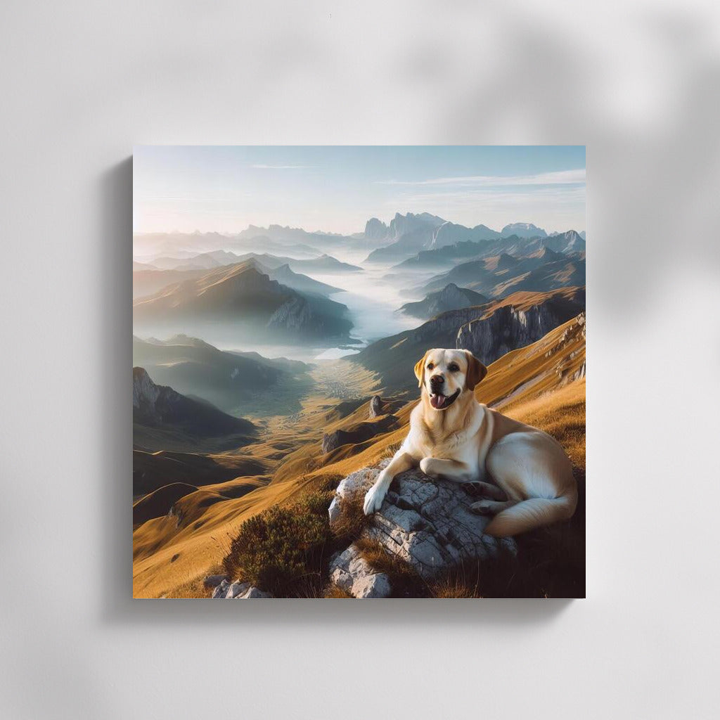 Labrador on Top of the World: Freedom and Nature in One Frame