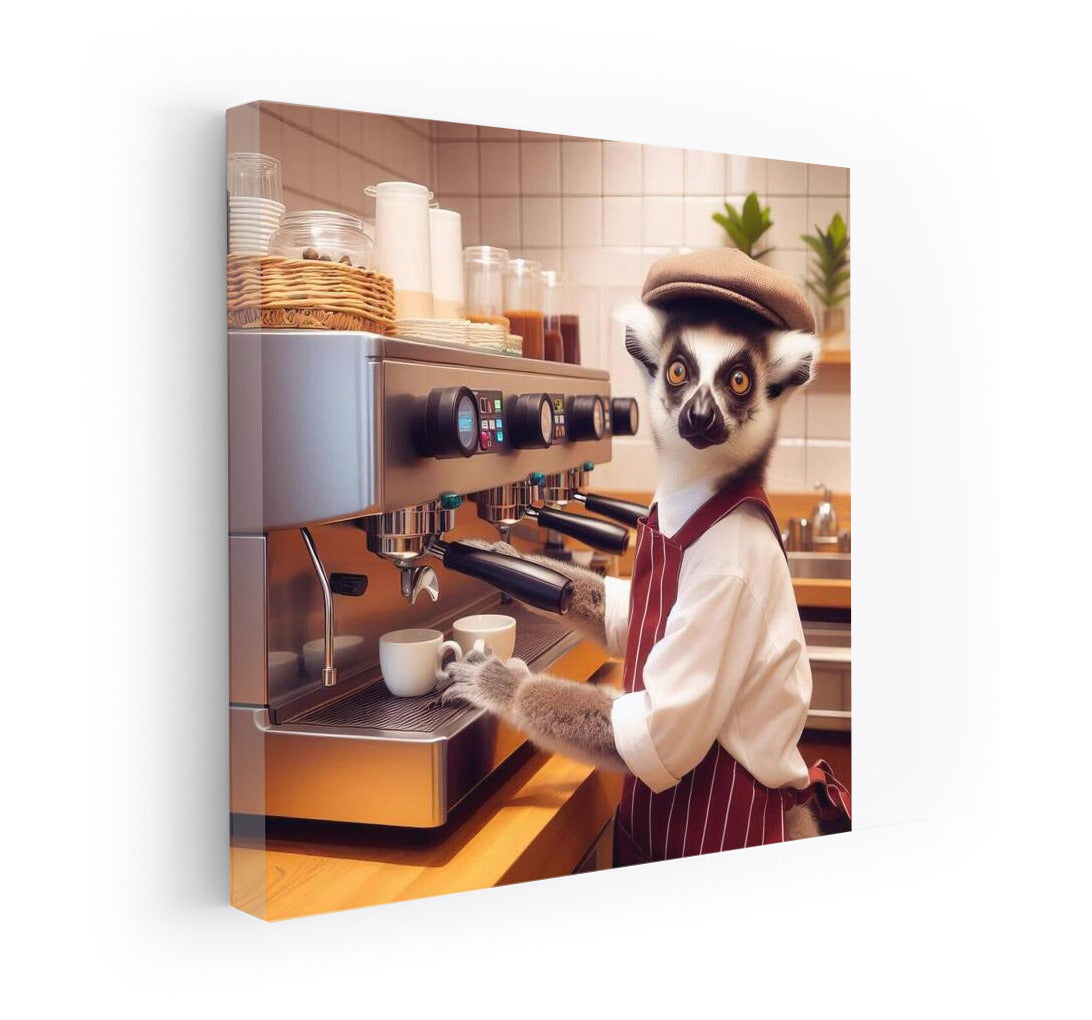 Lemur Barista in Action: Exotica for Your Coffee Shop - Lemur Barista 4