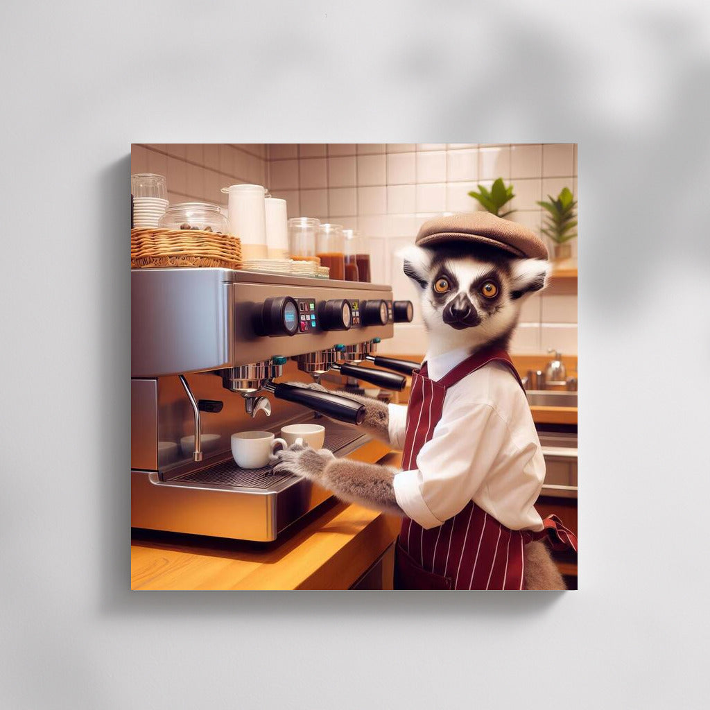 Lemur Barista in Action: Exotica for Your Coffee Shop - Lemur Barista 4