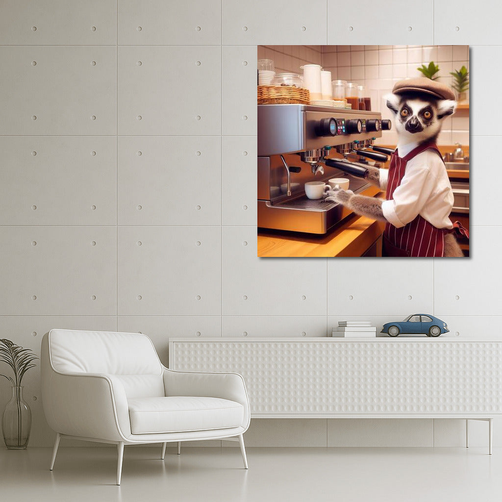 Lemur Barista in Action: Exotica for Your Coffee Shop - Lemur Barista 4
