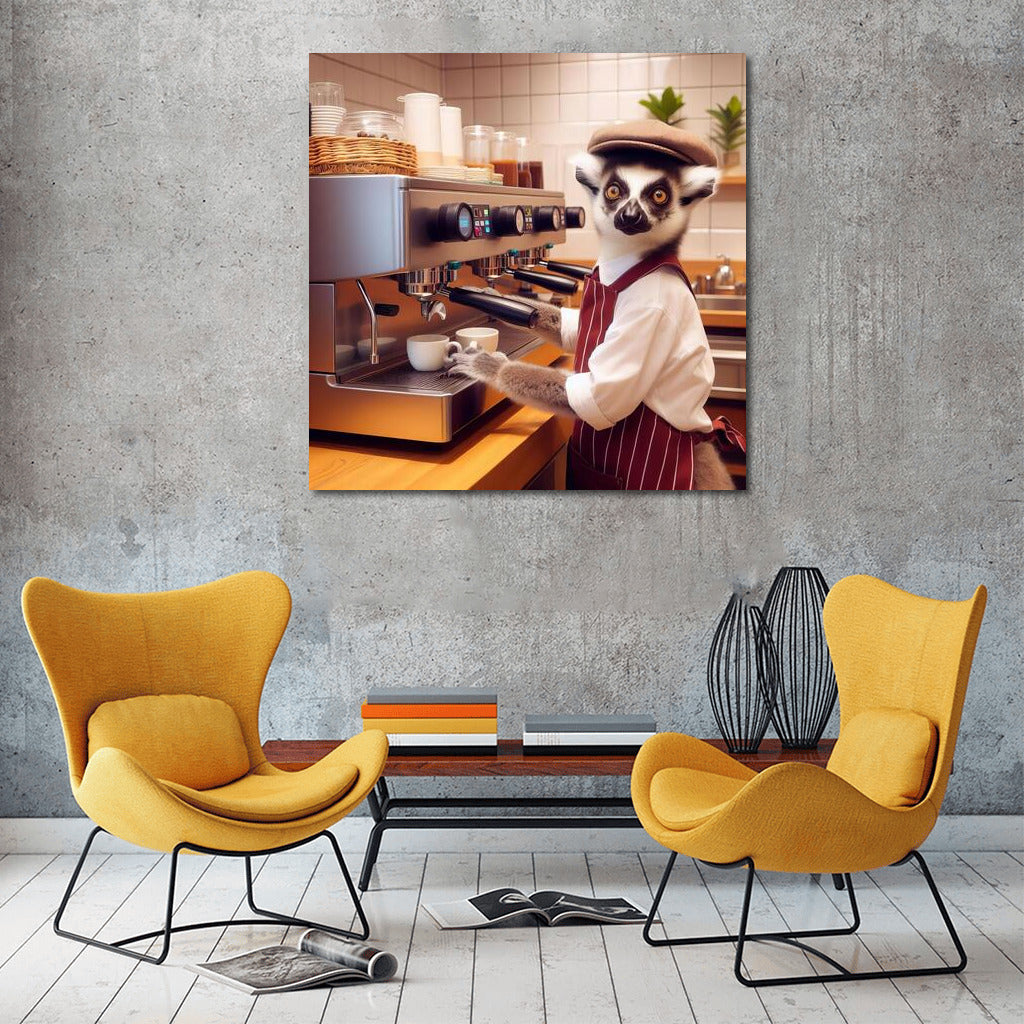 Lemur Barista in Action: Exotica for Your Coffee Shop - Lemur Barista 4