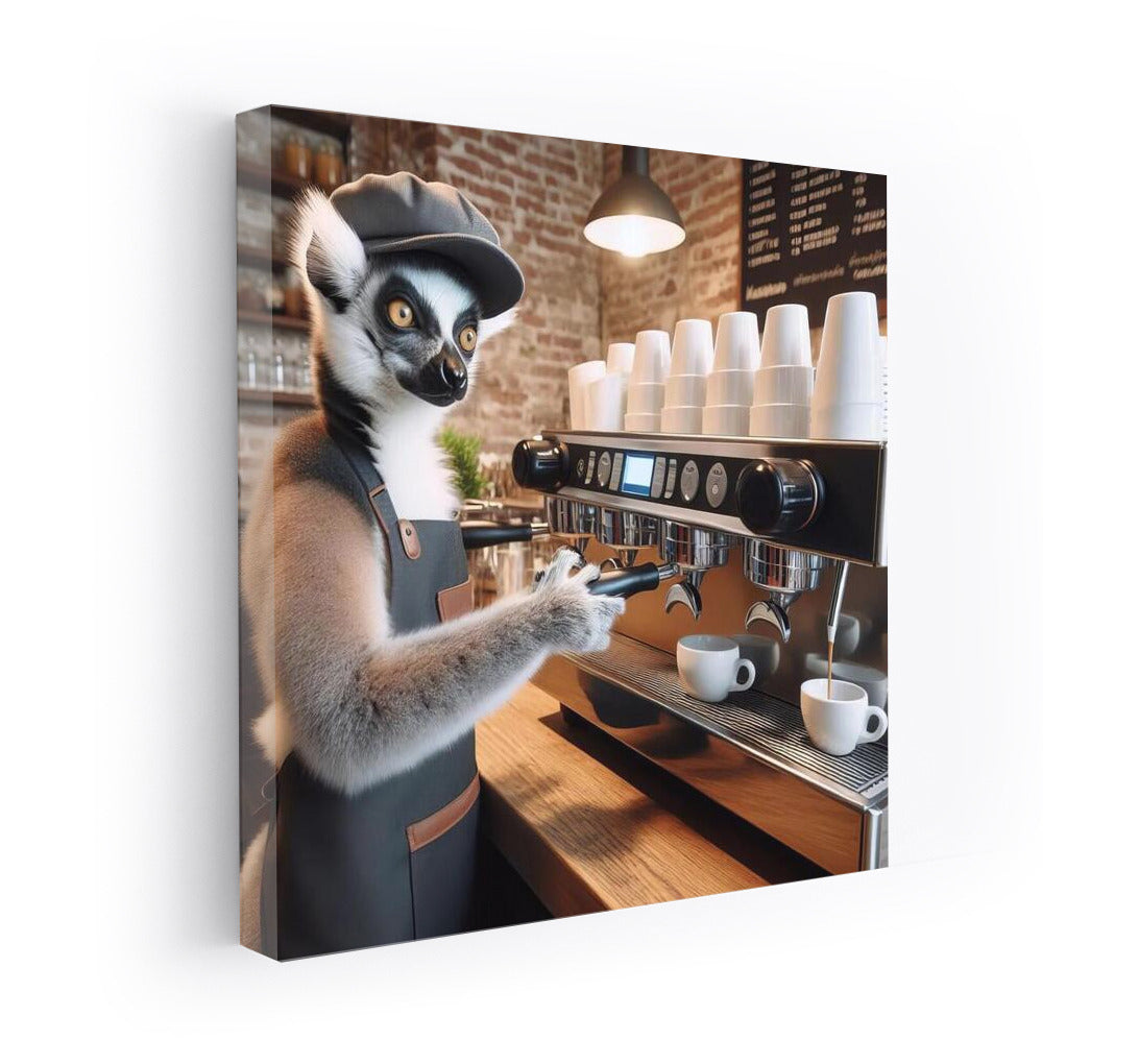 Lemur-Barista: Espresso Master for a Cheerful Mood