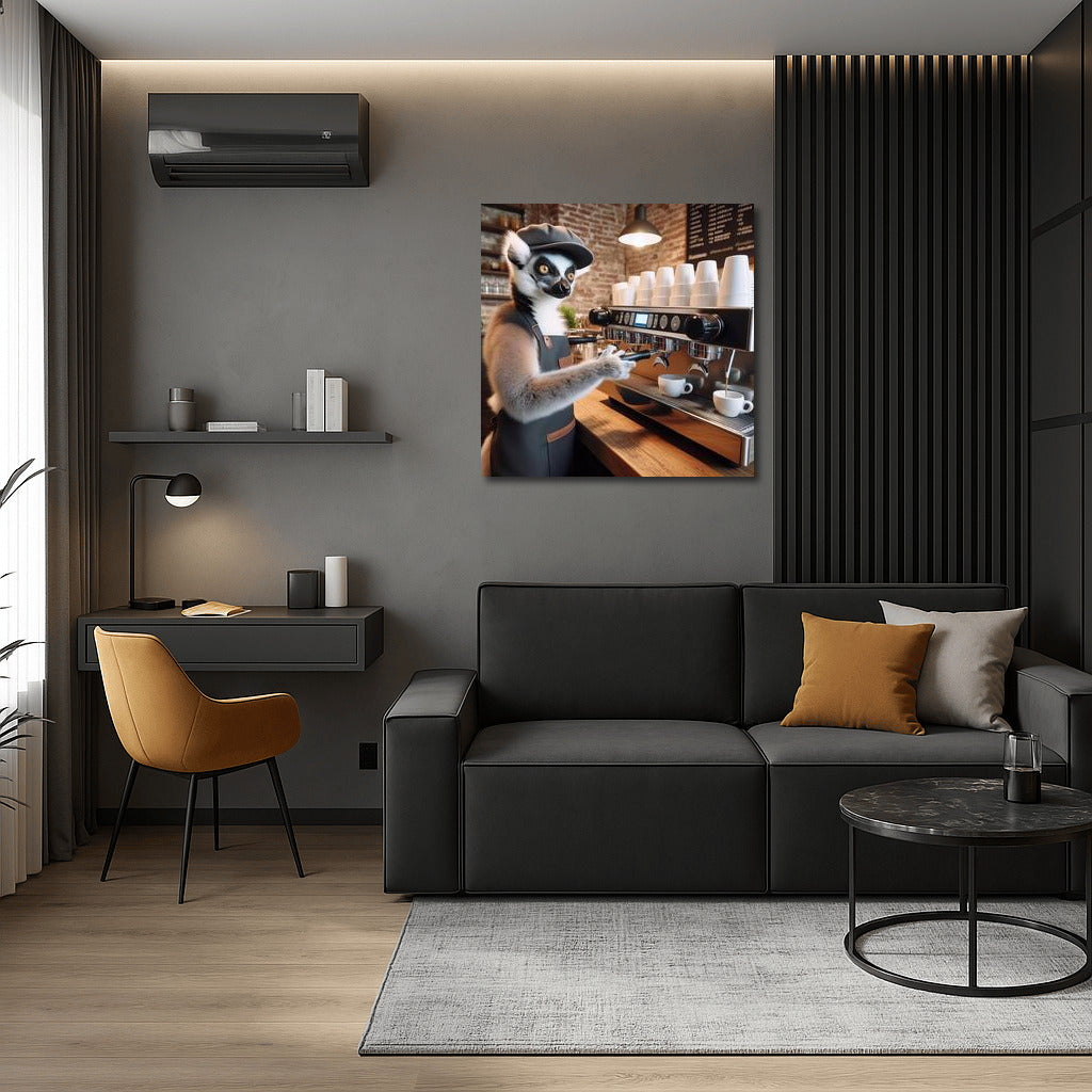Lemur-Barista: Espresso Master for a Cheerful Mood