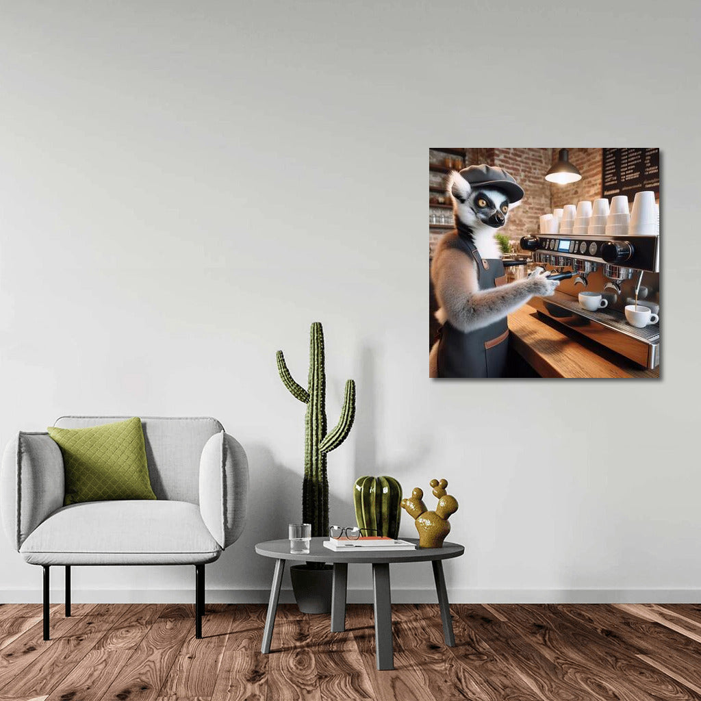 Lemur-Barista: Espresso Master for a Cheerful Mood