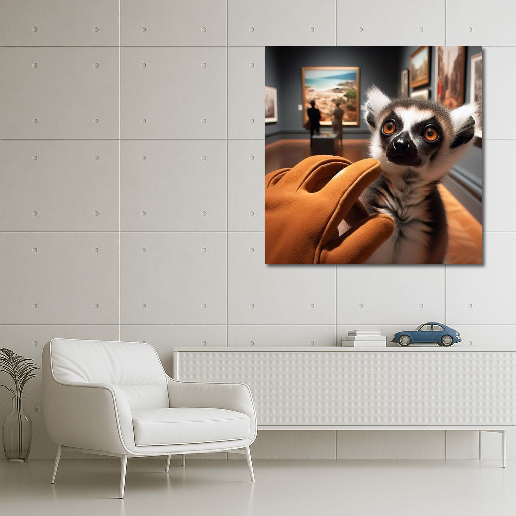Lemur at the Exhibition: The Magic of Painting and Surprise in the Eyes
