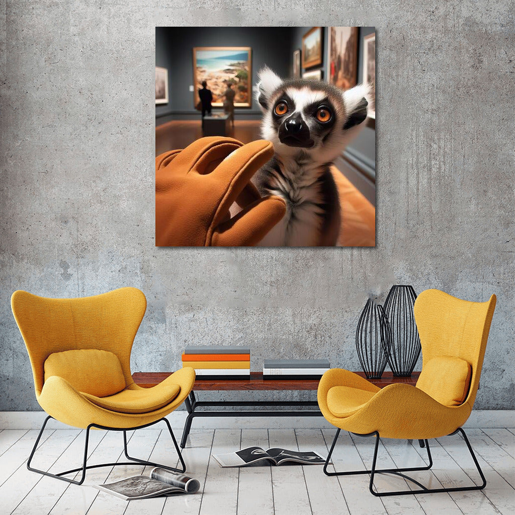 Lemur at the Exhibition: The Magic of Painting and Surprise in the Eyes