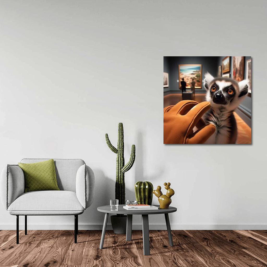 Lemur at the Exhibition: The Magic of Painting and Surprise in the Eyes