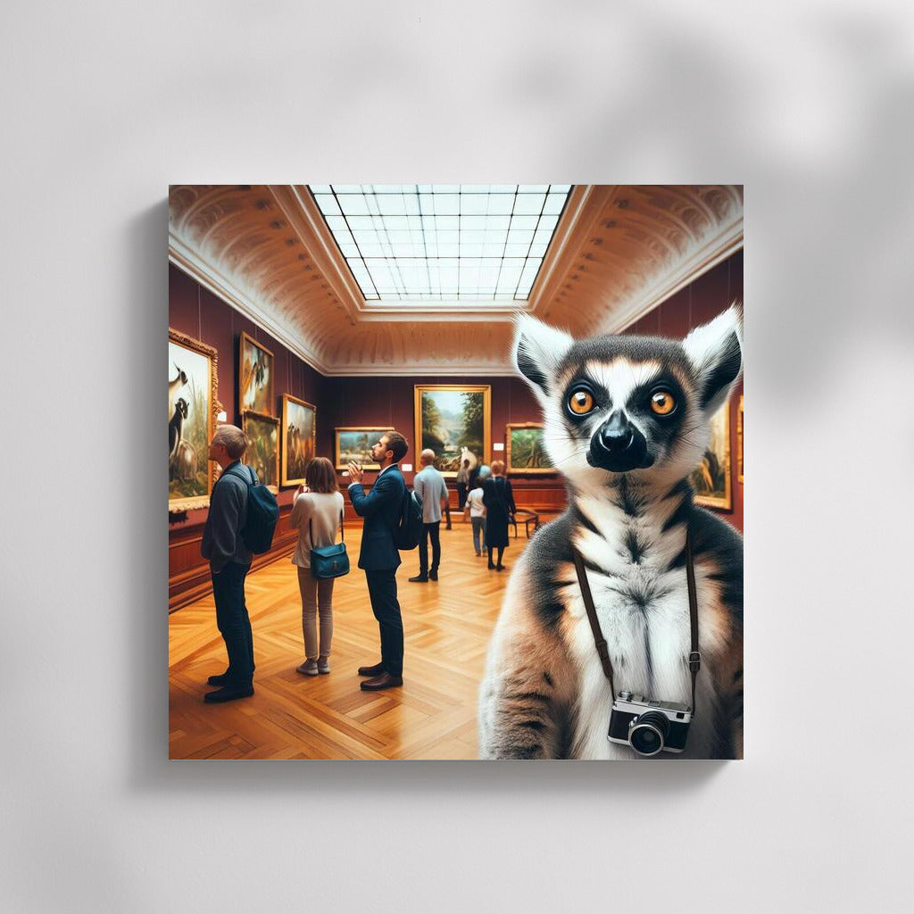 Lemur at the Museum: A Journey Through Art