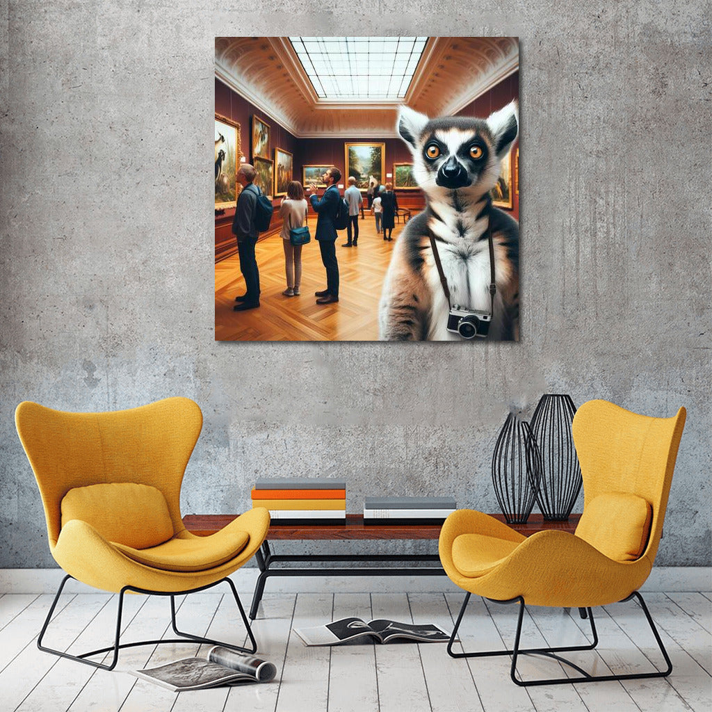 Lemur at the Museum: A Journey Through Art
