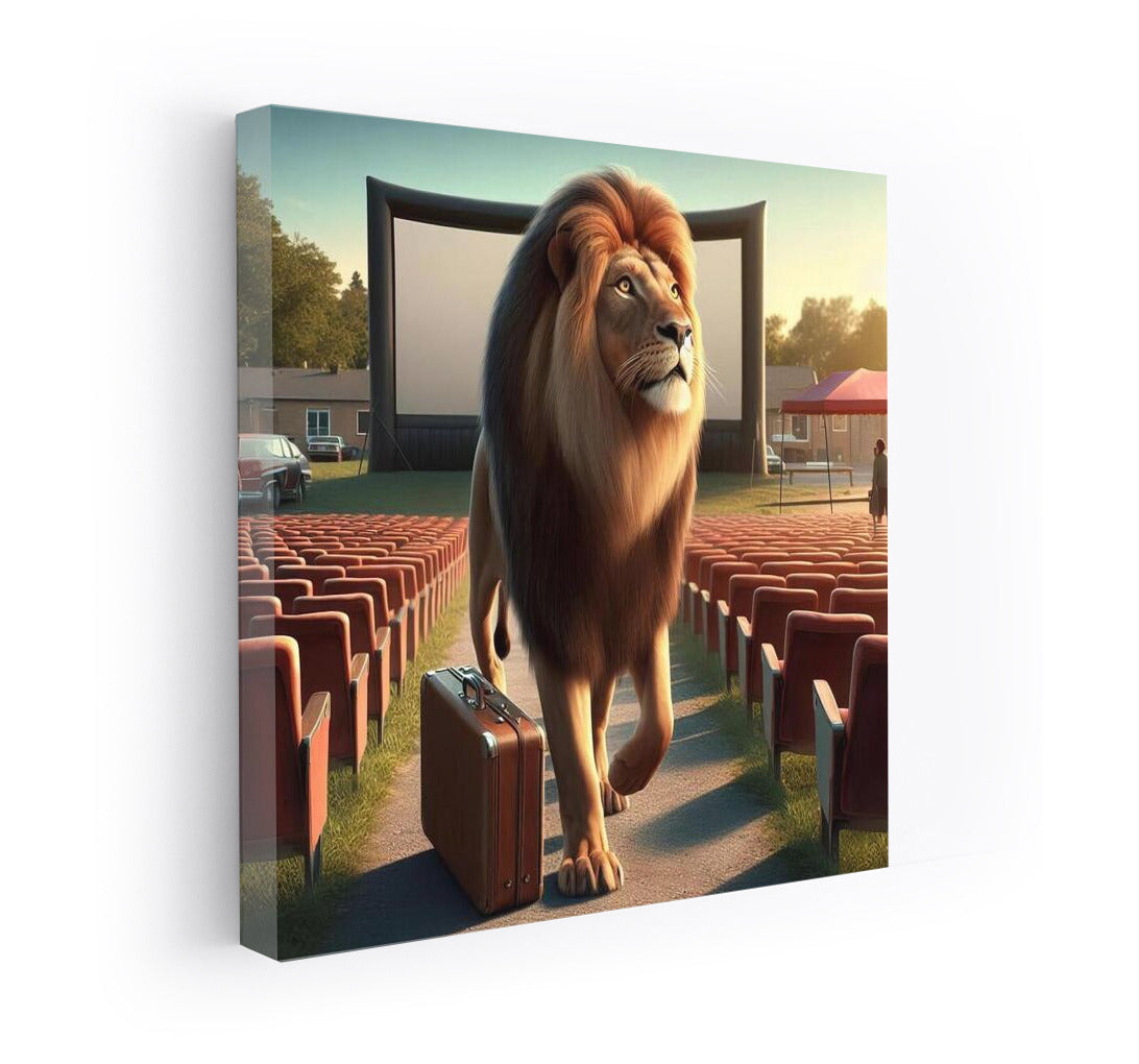 Lion at the Cinema Under the Stars: An Adventure in an Open-Air Cinema