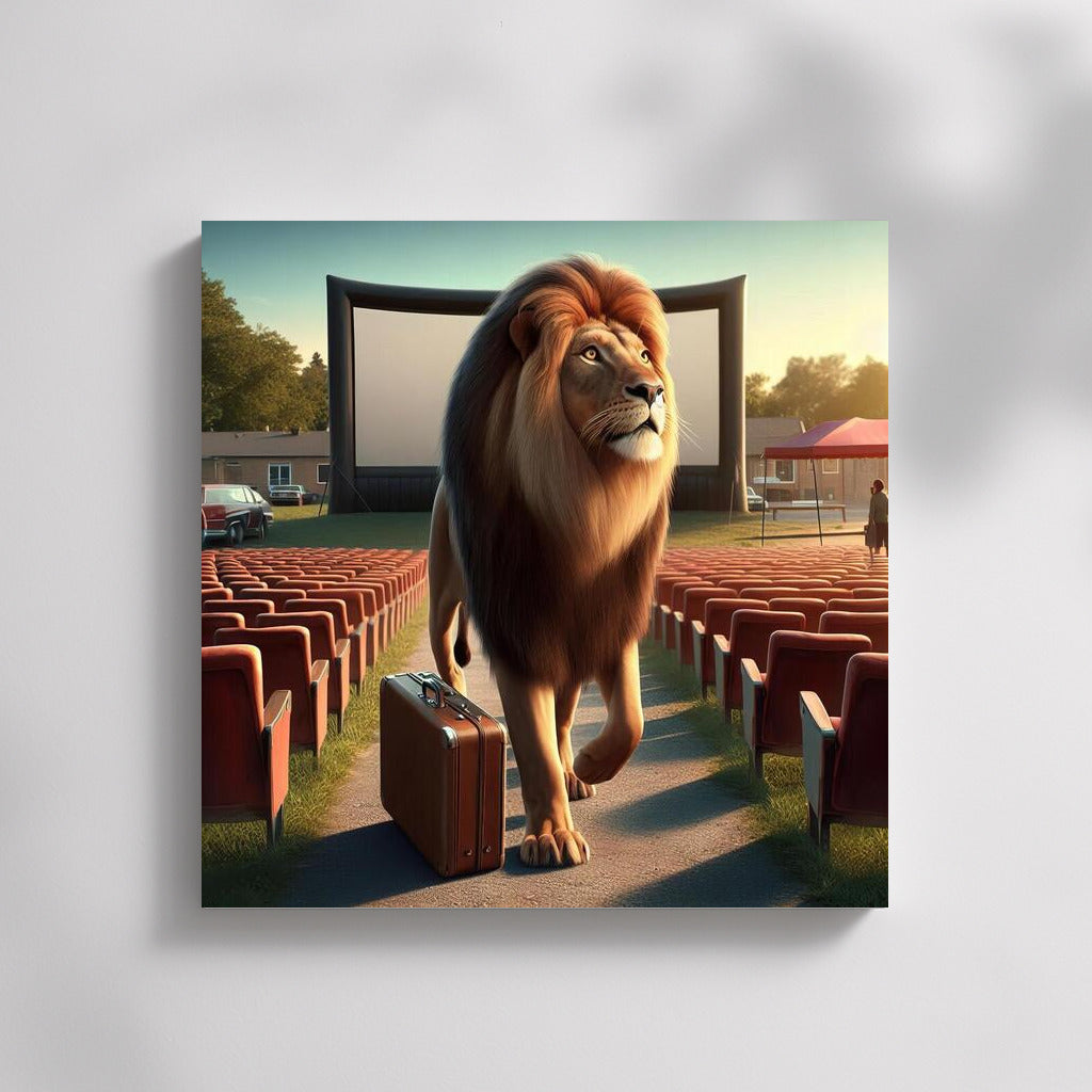 Lion at the Cinema Under the Stars: An Adventure in an Open-Air Cinema