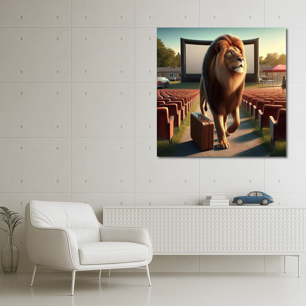 Lion at the Cinema Under the Stars: An Adventure in an Open-Air Cinema