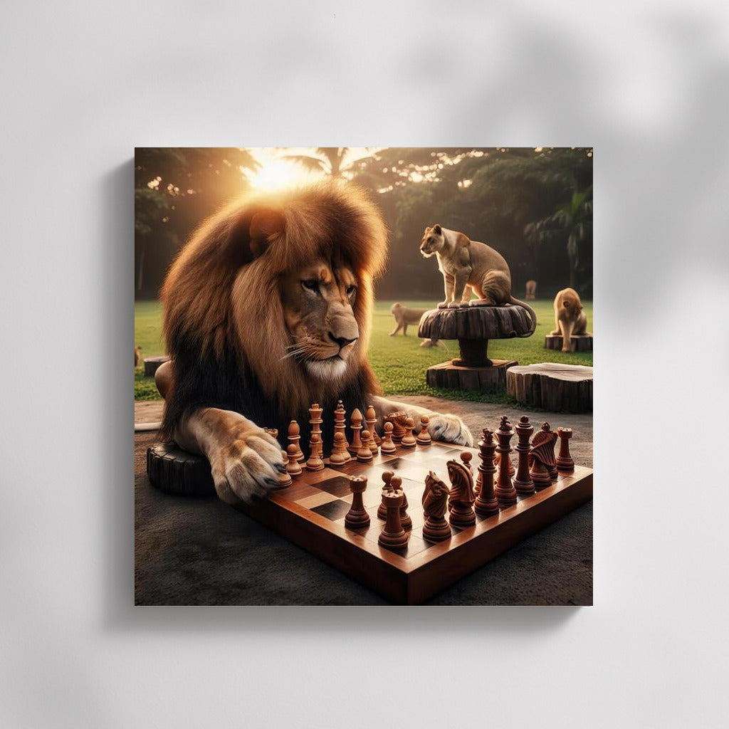 Chess King: Lion in the Park