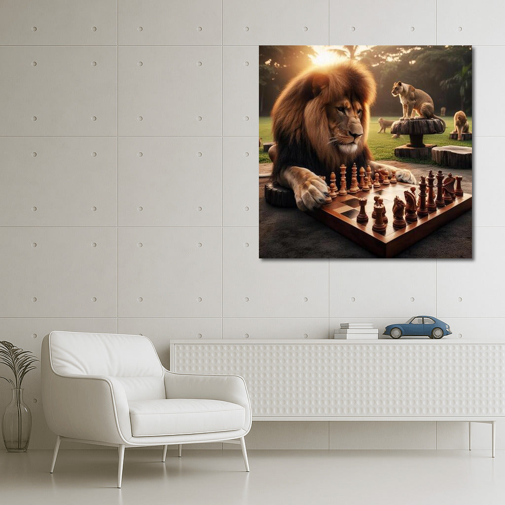 Chess King: Lion in the Park