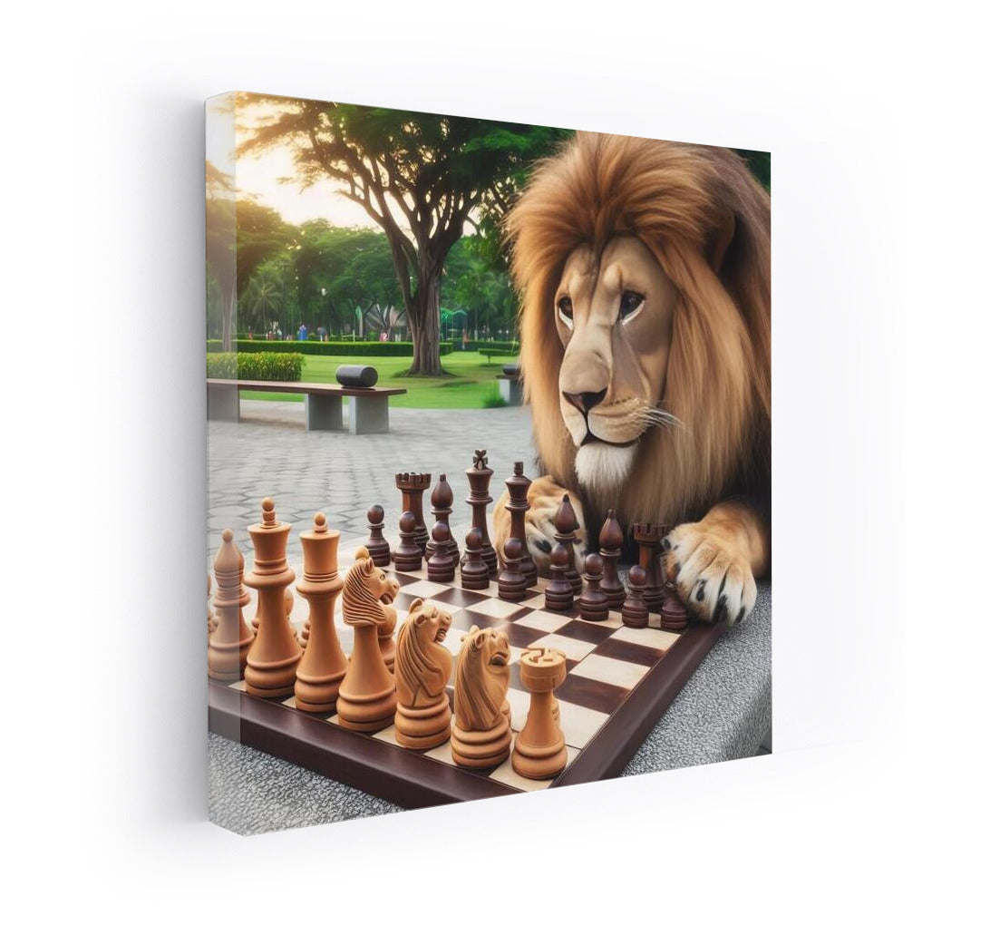 Lion in the Park: Chess Game for Interior