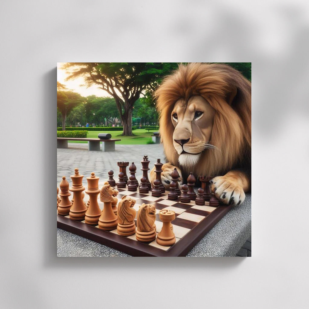 Lion in the Park: Chess Game for Interior