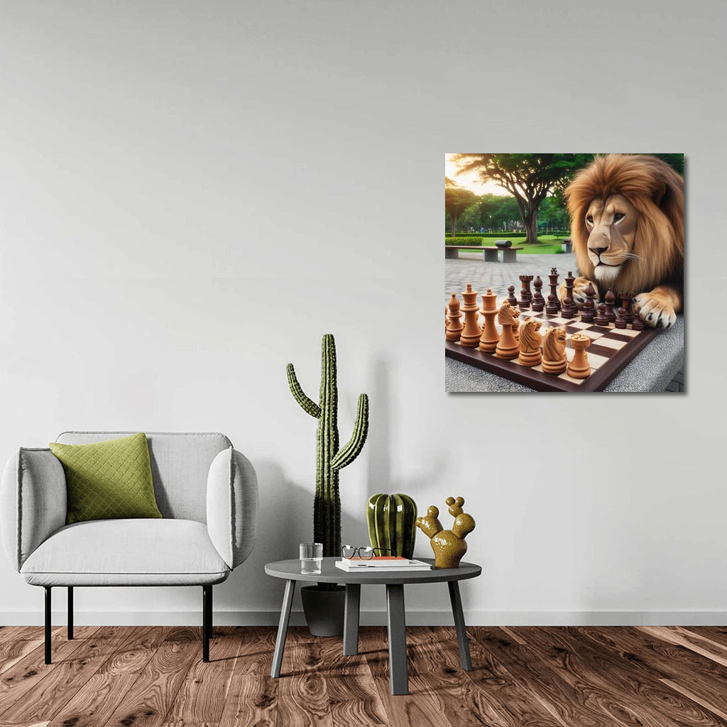 Lion in the Park: Chess Game for Interior