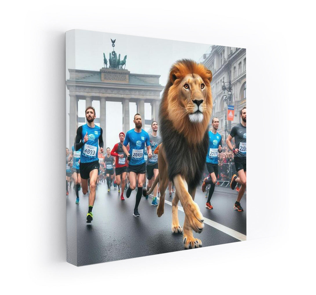 City Marathon: Lion at the Start