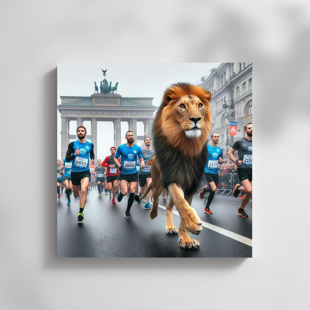 City Marathon: Lion at the Start
