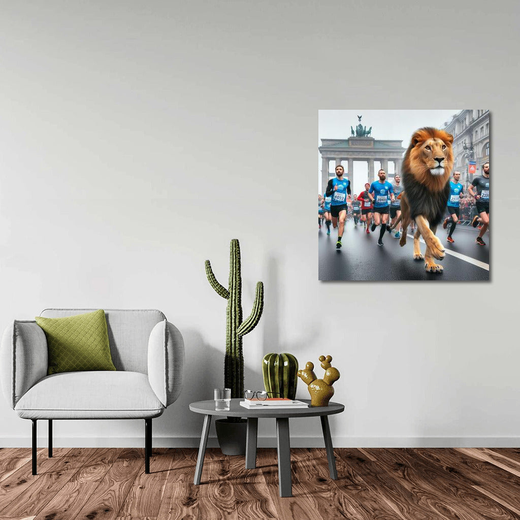 City Marathon: Lion at the Start