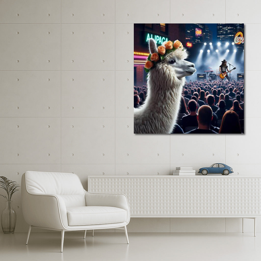 Alpaca's Concert Adventure at the Music Club