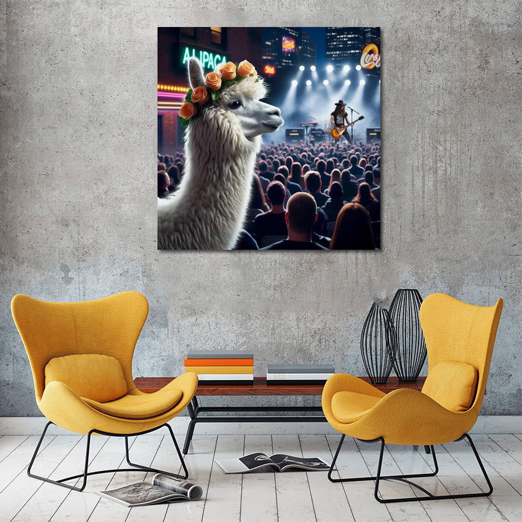 Alpaca's Concert Adventure at the Music Club