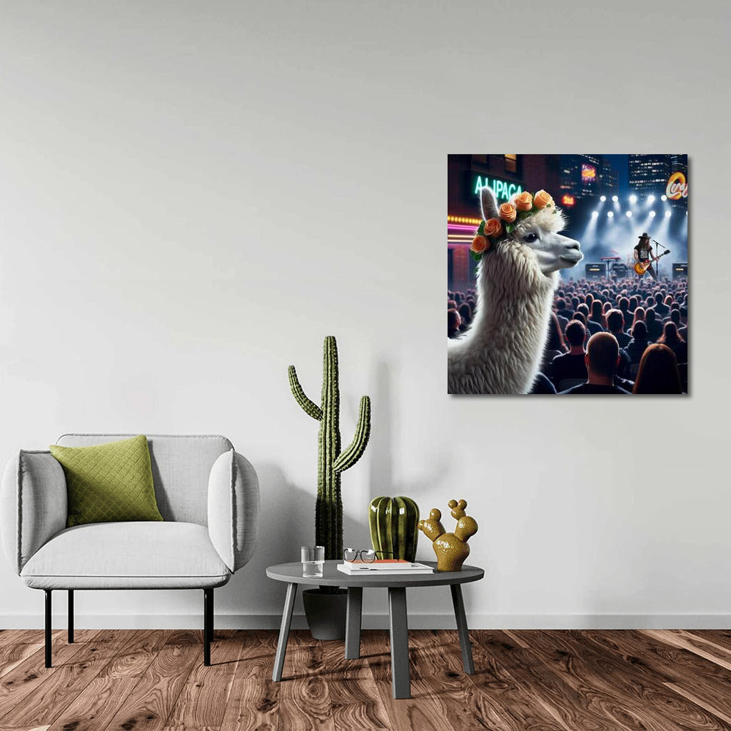 Alpaca's Concert Adventure at the Music Club