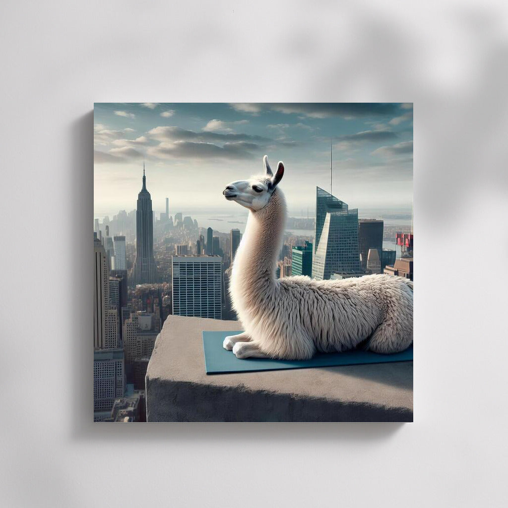 Yoga Lama on the Roof of a Skyscraper: Inspiration at Heights