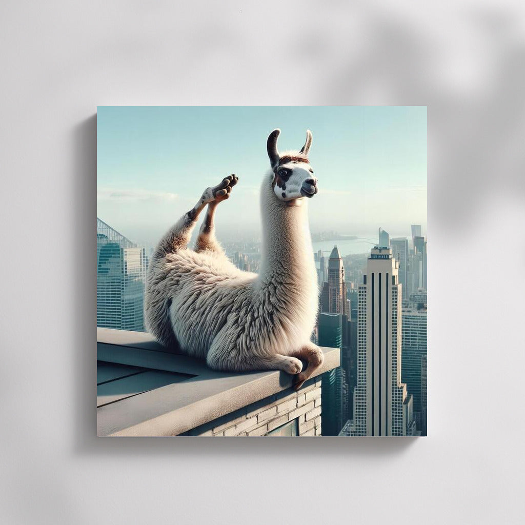 Yoga Lamas on Top of the City: Humor and Style for Your Interior