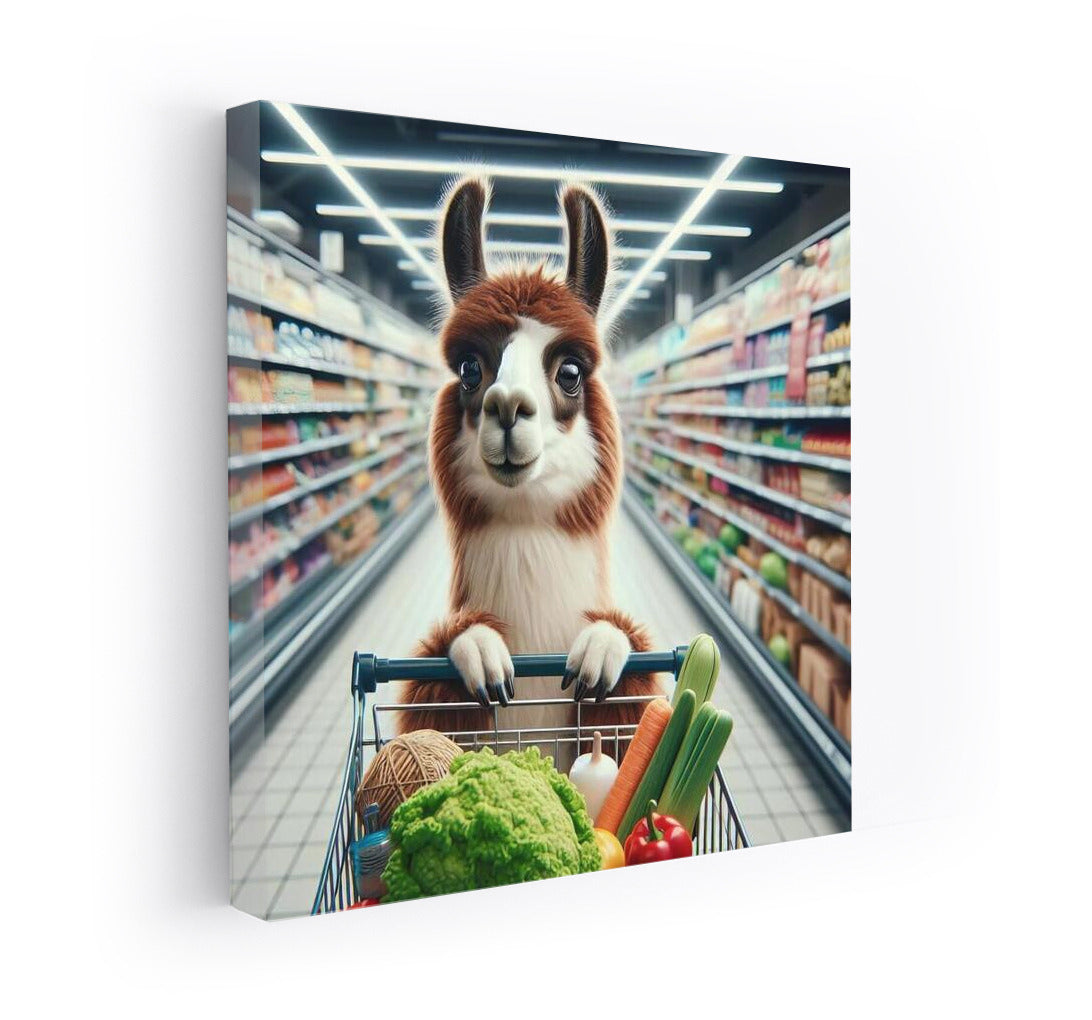 Llama in the supermarket: Shopping with a smile