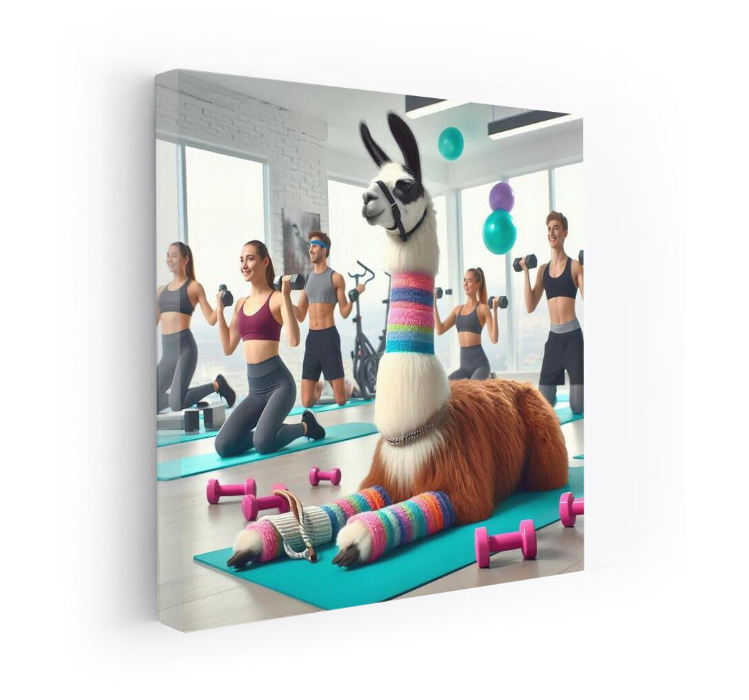 Llama Fitness Trainer: Motivation and Humor in the Gym